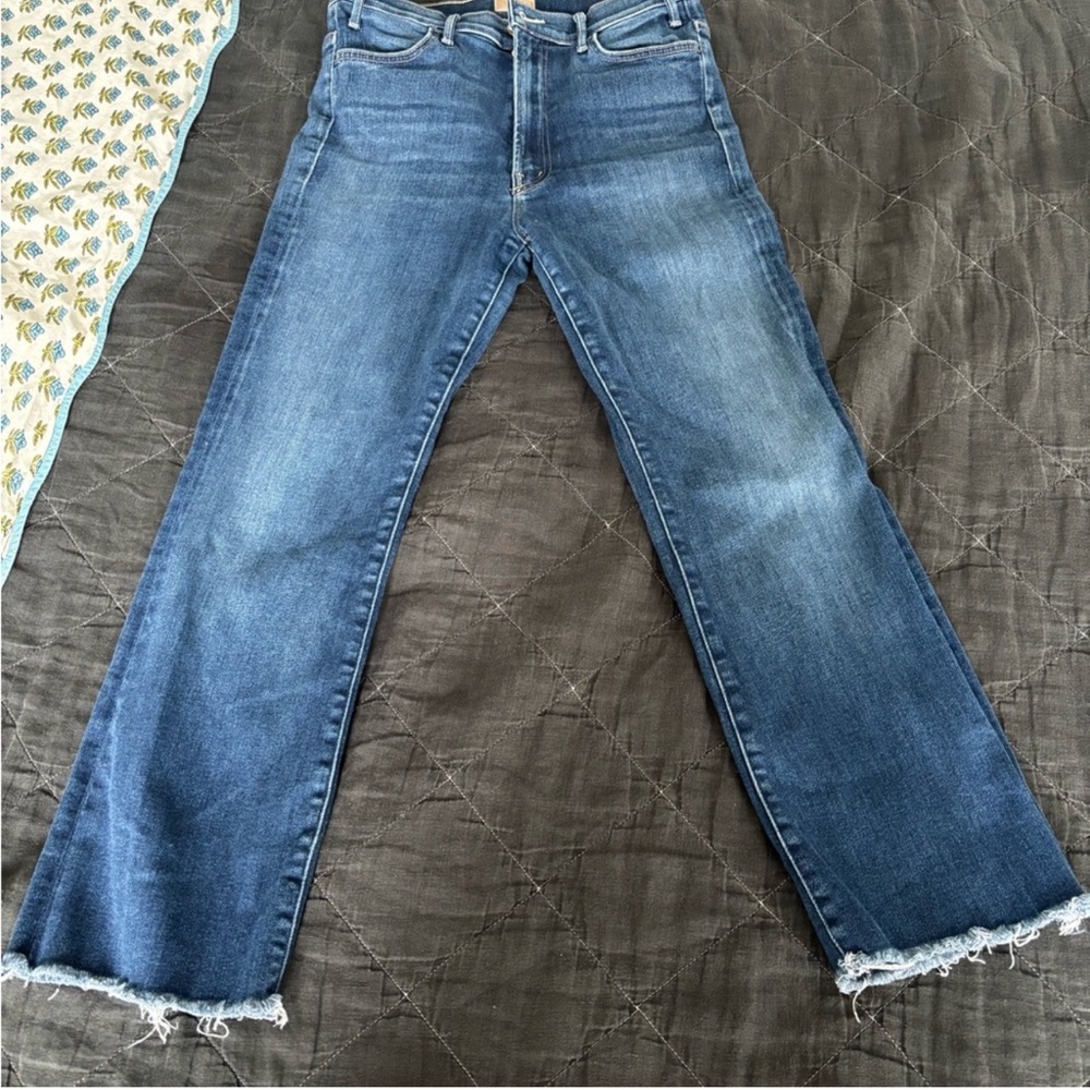 MOTHER Flare Jeans in Deep Blue